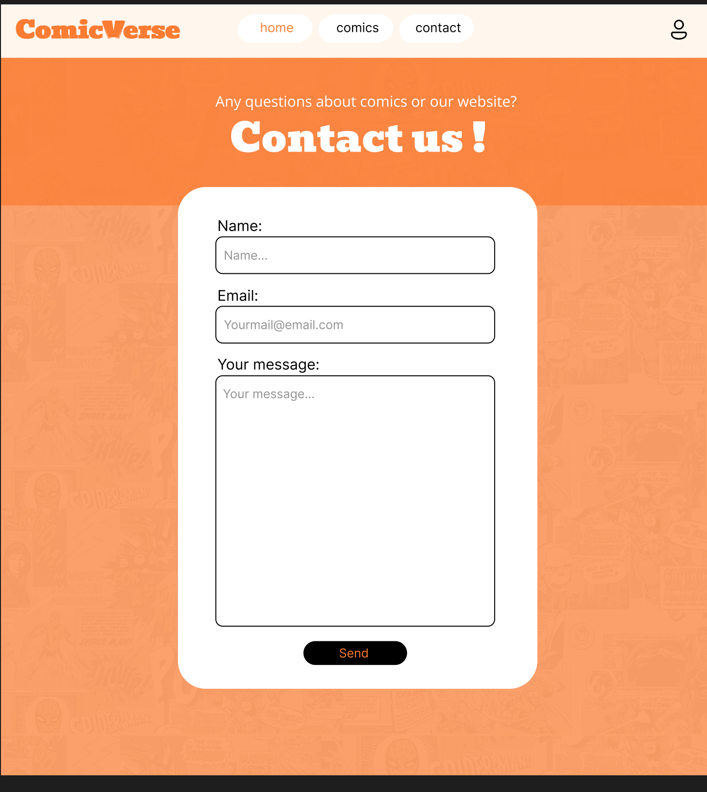 contact page